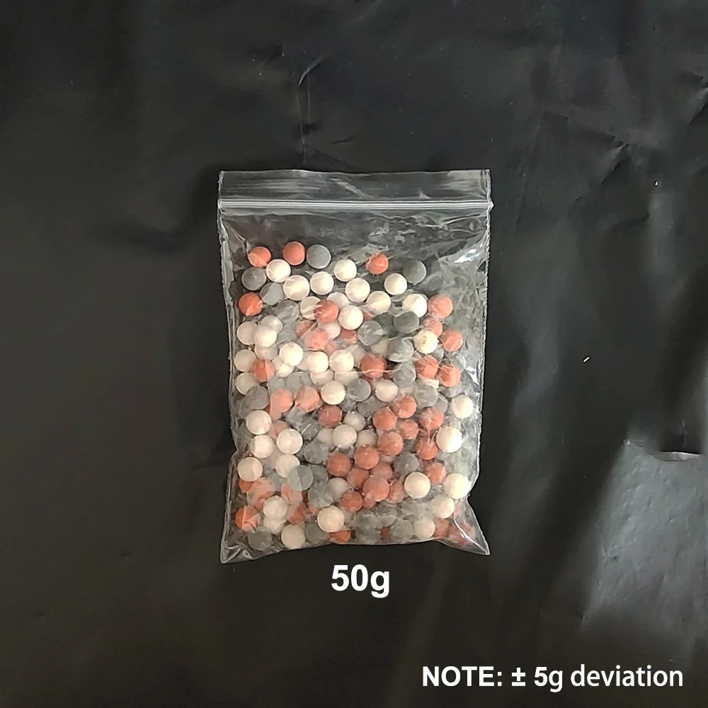 Shower Head Replacement Beads Filter Energy Anion Mineralized Negative Ions Ceramic Balls Water Purification Stones for Shower