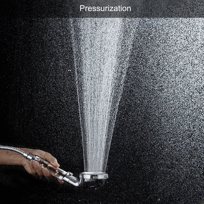 Mineral Balls 3 Modes High Pressure Shower Head with On/Off Switch Filter Water Saving Handheld Showerheads Bathroom Accessories