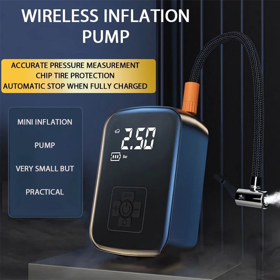 Wireless  Electric Car Air Compressor Tire Inflator Pump for Motorcycle Bicycle Boat AUTO Tyre Balls
