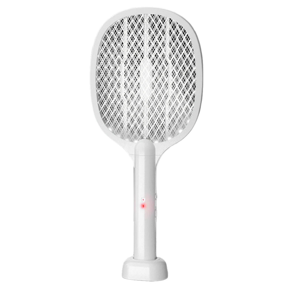 3000V Rechargeable Electric Fly Swatter USB-C Handheld Bug Zapper Racket 2 in1 Fly Killer and Mosquito Trap Lamp for Home Office