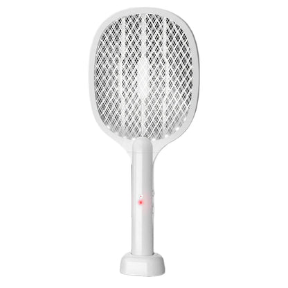 3000V Rechargeable Electric Fly Swatter USB-C Handheld Bug Zapper Racket 2 in1 Fly Killer and Mosquito Trap Lamp for Home Office