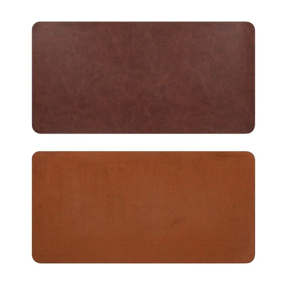 Leather Mouse Pad Crazy Horse Pattern Waterproof Keyboard Mice Mat Non-slip Extra Large Computer Laptop Mousepad Home Office