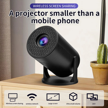 Small Projector LED Black Video Projector Bluetooth Wireless Fidelity 8000lm Brightness USB TV Sticks for Laptop PC Smartphone